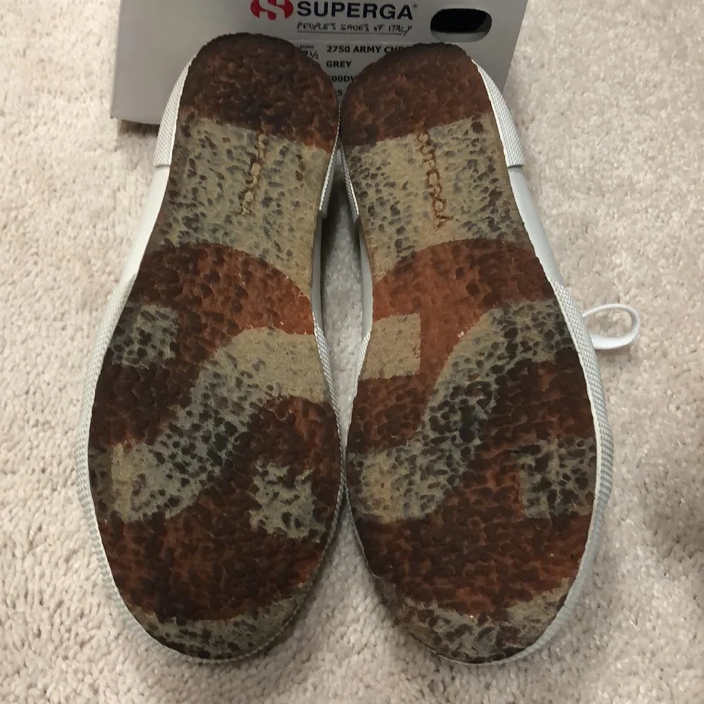 Superga 2750 Army Chrome Size 7